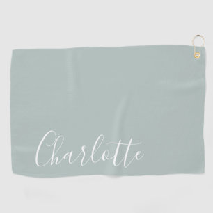 Minimalistisches Skript Personalisierter Name   St Golfhandtuch