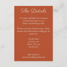 Minimalistisches Skript Pumpkin Gewürzkarte Begleitkarte