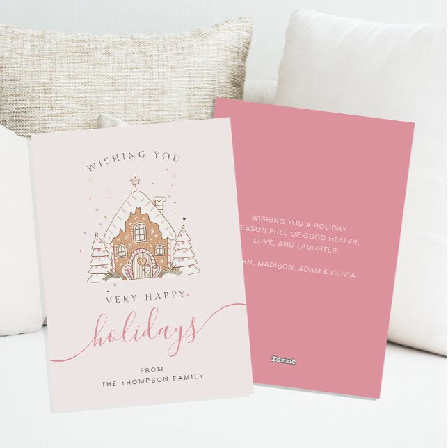 Minimalistisches Skript Rosa Haus Weihnachten Flac (Von Creator hochgeladen)