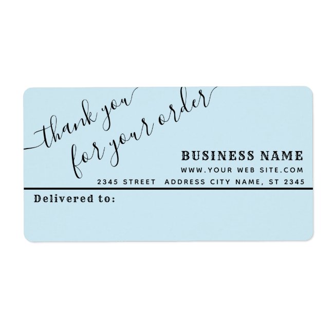 Minimalistisches Skript vielen Dank für das Mailin (Vorne)