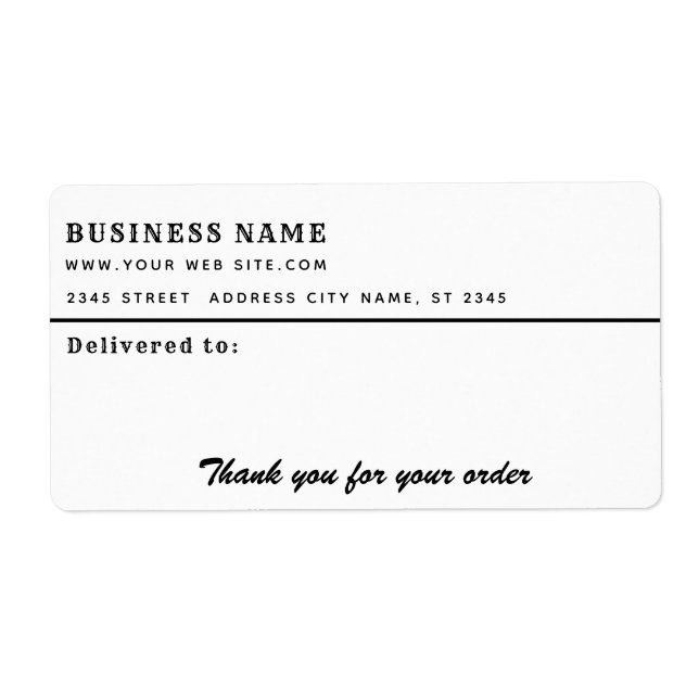 Minimalistisches Skript vielen Dank für das Mailin (Vorne)