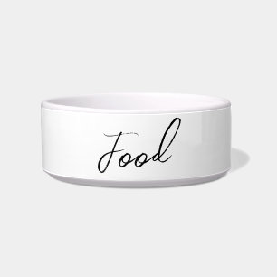 Minimalistisches Skriptpet gefüttert Bowl Napf