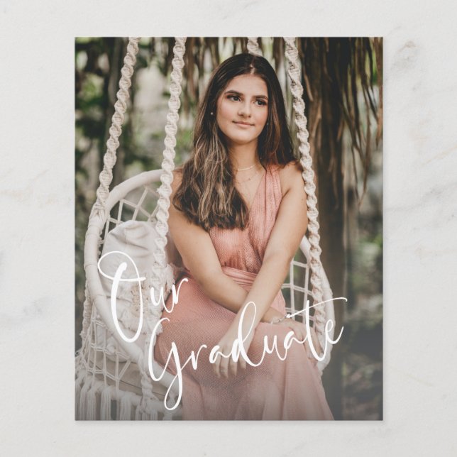 Minimalistisches Skriptüberlagerungs-Abschluss-Fot (Vorderseite)