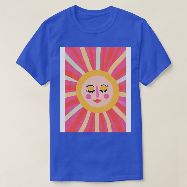 Minimalistisches Sonnenfeld 2 T-Shirt (Design vorne)