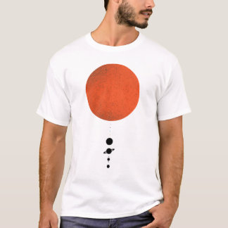 Minimalistisches Sonnensystem T-Shirt