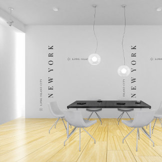 Minimalistisches Stadtbild: Name des Staat in Schw Tapete