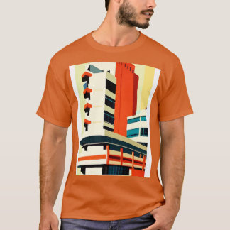 Minimalistisches Stadthaus T-Shirt
