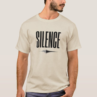 Minimalistisches ‚Stille’, fett gedrucktes Typogra T-Shirt