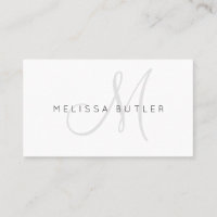 Minimalistisches stilvolles graues Monogramm