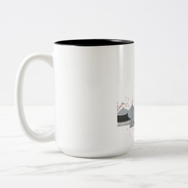 Minimalistisches Südkorea Kaffeezubereitung Tasse (Links)