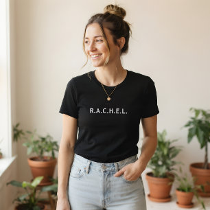Minimalistisches T-Shirt mit individuellem Namen