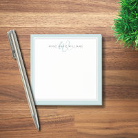 Minimalistisches Teal-Script Zwei-Rahmen-Monogramm