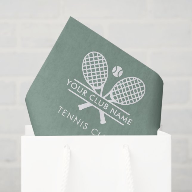 Minimalistisches Tennisteam Seidenpapier (Geschenktüte)