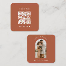 Minimalistisches Terracotta Arch Foto QR Code UAWG