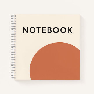 Minimalistisches Terracotta-Notebook Notizbuch
