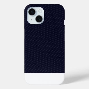 Minimalistisches tiefblaues Zick-Zack-Muster geome Case-Mate iPhone Hülle