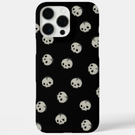 Minimalistisches Totenkopf-Muster Ästhetik-Handyhü iPhone 16 Pro Max Hülle