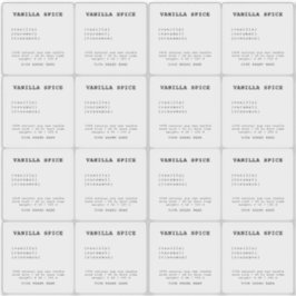 Minimalistisches transparentes Kerzenetikett Aufkleber