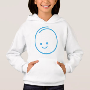 Minimalistisches Traurigkeits-Icon Hoodie