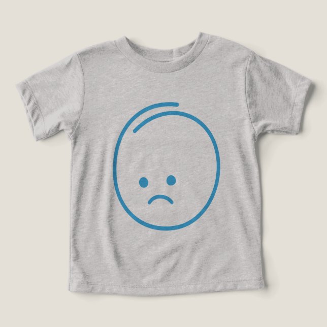 Minimalistisches Traurigkeitszeichen (Design Vorderseite)