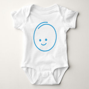 Minimalistisches Traurigkeitszeichen Baby Strampler