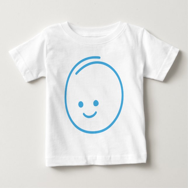 Minimalistisches Traurigkeitszeichen Baby T-shirt (Vorderseite)