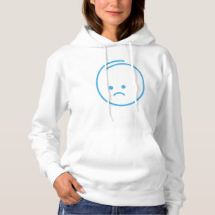 Minimalistisches Traurigkeitszeichen Hoodie