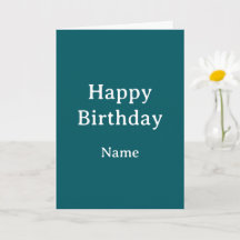 Minimalistisches Türkis Geburtstag Alles was du br