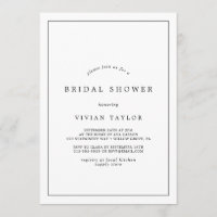 Minimalistisches Typografie-Brautparty