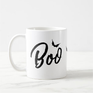 Minimalistisches Typografisches Halloween & Bat Th Kaffeetasse
