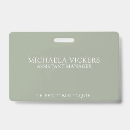 Minimalistisches und Berufliches Geschäft Ausweis