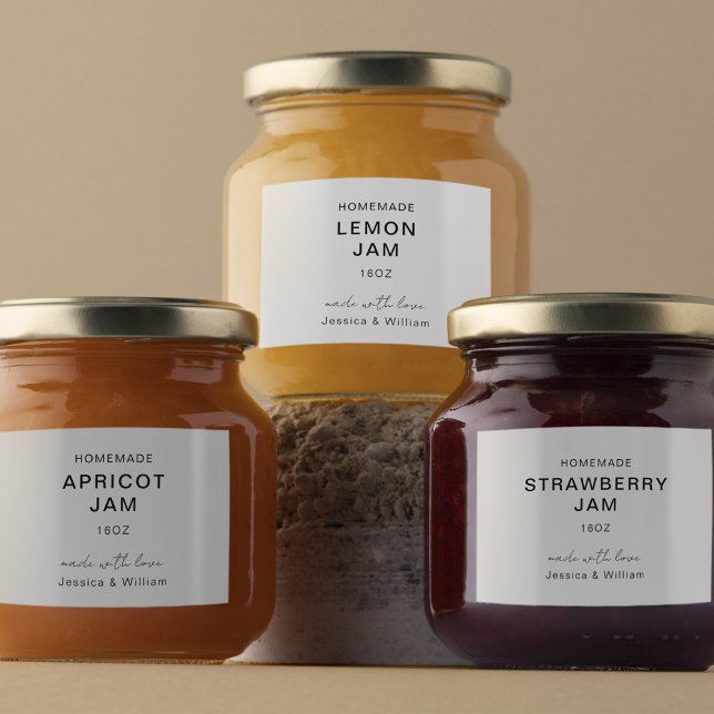 Minimalistisches und Chic Handwriting-Skript Lebensmitteletikett (Von Creator hochgeladen)