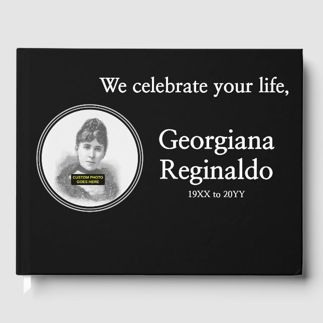 Minimalistisches und individuelles Gästebuch (Vorderseite)