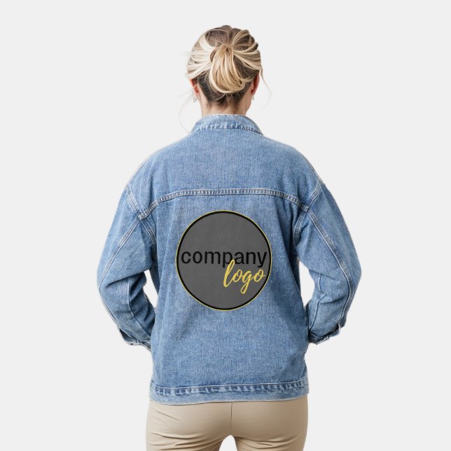 MINIMALISTISCHES UNTERNEHMEN EIGENES LOGO BERUFLIC JEANSJACKE (Modell)