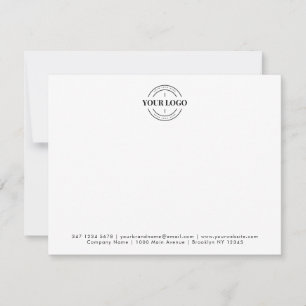 Minimalistisches Unternehmen für das Logo-Geschäft Mitteilungskarte