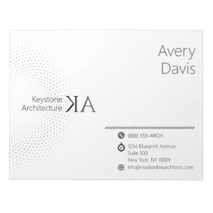 Minimalistisches Unternehmen für moderne Architekt Notizblock