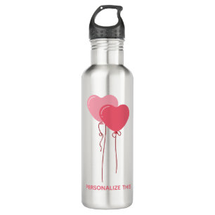 Minimalistisches Valentine mit eigener Marke Edelstahlflasche