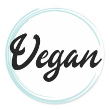 Minimalistisches Veganes Logo Klassischer Rundaufk