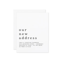 Minimalistisches Verschieben neuer Adressdaten