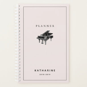 Minimalistisches Vintages Piano Rosa Plane Planer