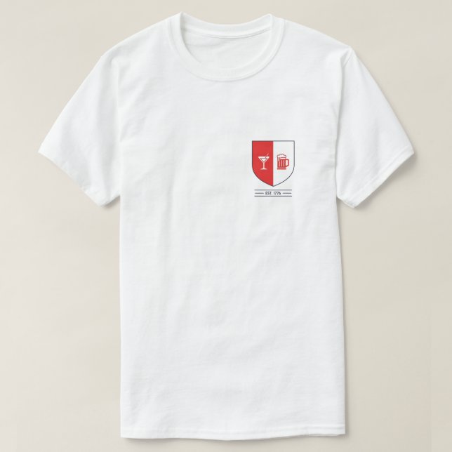 Minimalistisches Wappen T-Shirt (Design vorne)