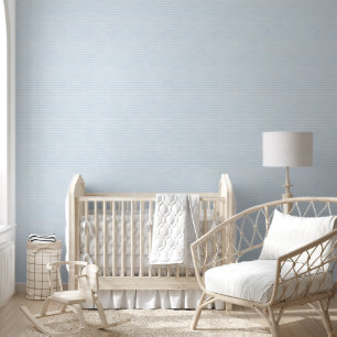 Minimalistisches Wasserfarben-Pastellblau-Gestreif Tapete