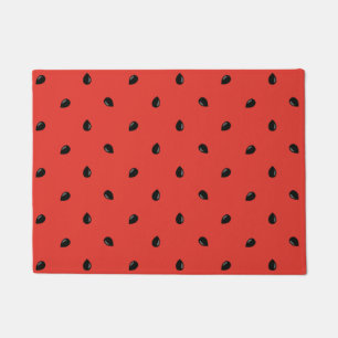 Minimalistisches Wassermelone-Samen-Muster Fußmatte