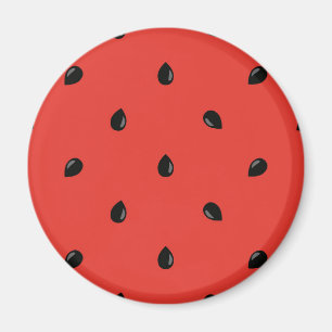 Minimalistisches Wassermelone-Seedattern Magnet