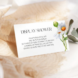 Minimalistisches Watercolol Daisy Display Dusche Begleitkarte