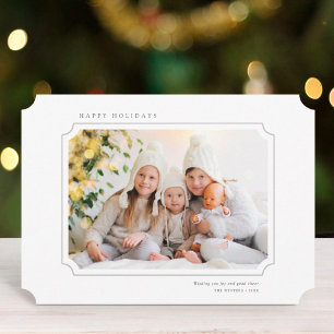 Minimalistisches Weihnachts-Foto Landschaft Feiertagskarte