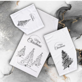 Minimalistisches Weihnachtsbaumbad Set