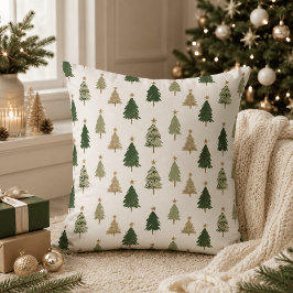 Minimalistisches Weihnachtsbaumkissen Kissen