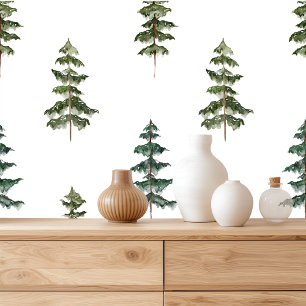 Minimalistisches Weihnachtsbaummuster Tapete