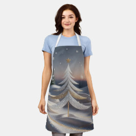 Minimalistisches Weihnachtsfest - Elegante Küche Schürze
